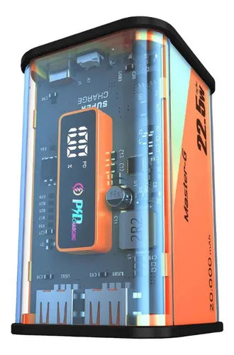 Cargador Portatil Bateria Power Bank Master G 20000mah 22.5w Negro