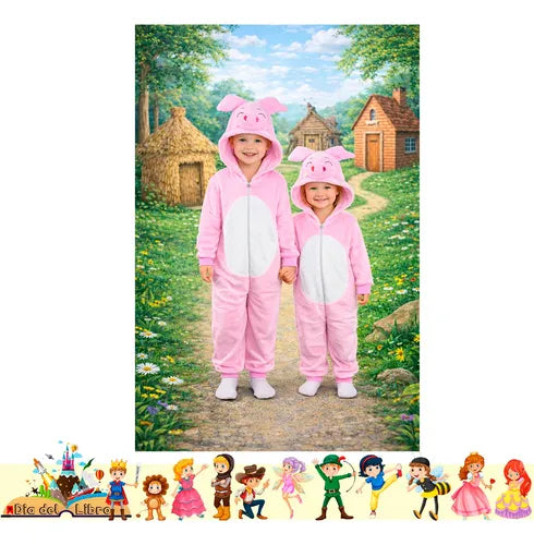 Trajes Disfraces Cuentos Infantiles Dia Del Libro Halloween Chanchito 5-6