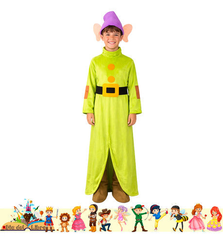 Disfraz Traje Enano Cuento Infantil Dia Del Libro Halloween Verde