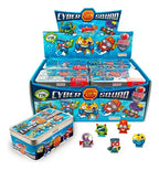 Pack 8 Caja Metalica Porta Superzings Especiales Cyber Squad