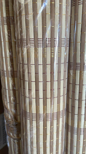 Cortina Enrollable De Bambu Cortina Persiana Roller 120x180 Marrón Claro