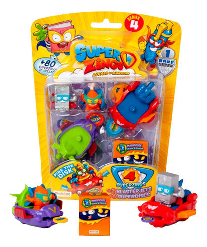 Superzings Serie 4 Original Blister 4 Figuras Coleccionables