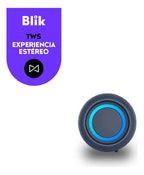 Parlante Portátil Bluetooth Blik Live Azul