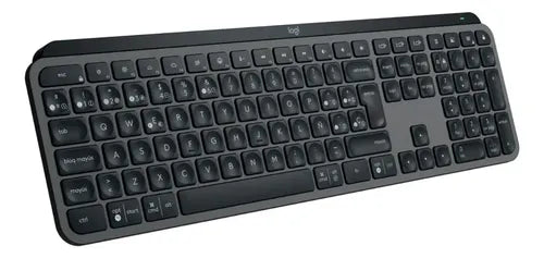 Teclado Inalambrico Logitech Mx Keys S Recargable Usb-c A A Grafito Español Latinoamérica