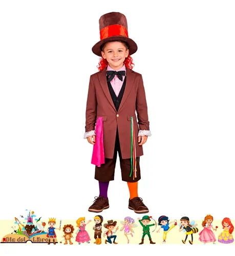 Disfraz Sombrerero Cuento Infantiles Dia Del Libro Halloween Colorido
