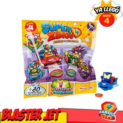 1 Sobre Blasterjet Superzings Serie 4 Original Coleccion
