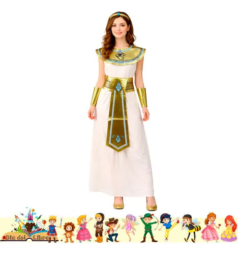 Disfraz Cleopatra Cuentos Infantiles Dia Del Libro Halloween Blanco