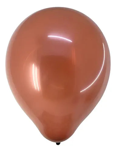 Globo Liso 23cm #9 Bolsa 50uds Los Colores - Cotillon Color Café