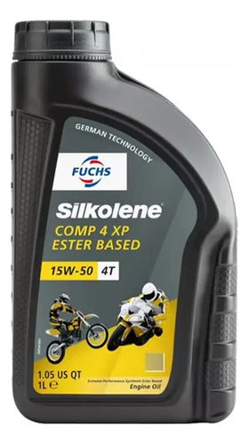 Silkolene Aceite Motor 4t Sintetico 15w-50 Moto - Comp 4 Xp