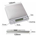 Pesa Gramera Joyería Y Cocina Precisión 0.1 - 2000g Báscula Plateado