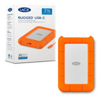 Disco Duro Externo Lacie Rugged 2tb Usb-c 3.0 Rescue 130mbs Naranja
