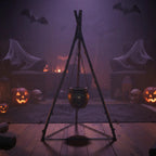 Caldera En Tripode Accesorio Decoracion  Fiestas Halloween