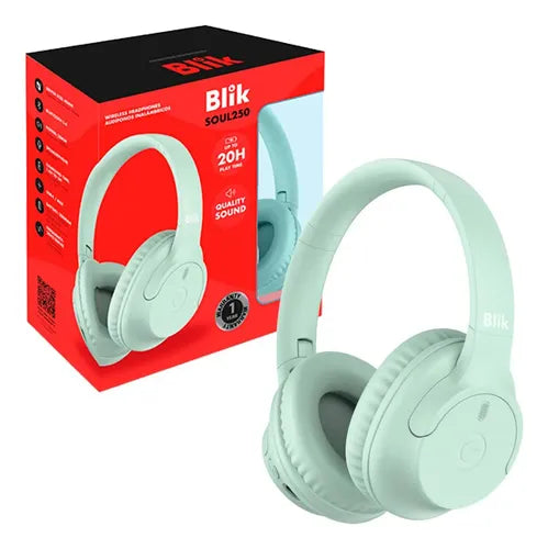 Audifono Inalambricos Blik Soul250 Bateria 20h Bluetooth 5.4 Verde