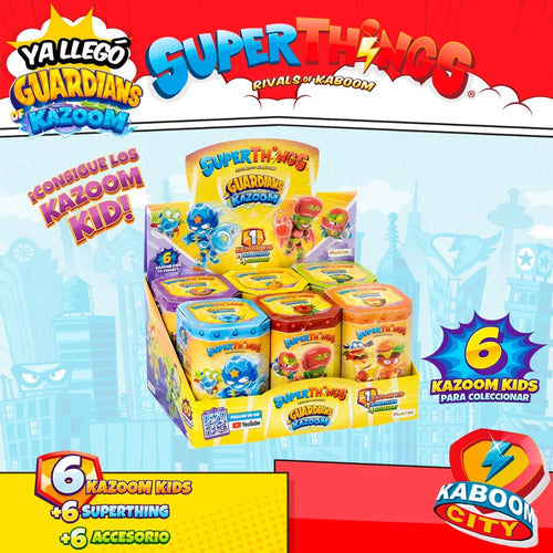 Superthings Guardians Of Kazoom 6 Kid +6 Superthing +6 Accs