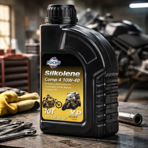 Silkolene Aceite Motor 4t Sintetico 10w-40 Moto - Comp 4 Xp