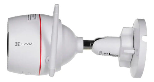 Camara Wifi Ip Ezviz H3c 2k+ Colorvu Exterior Ip67 Microsd Blanco