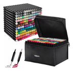 Set De Plumones 168 Marcadores Doble Punta Con Estuche