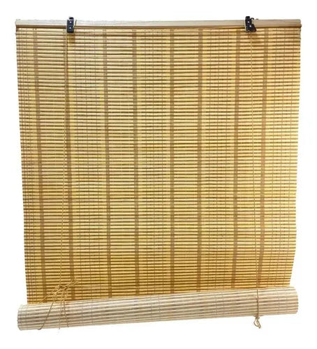 Cortina Enrollable De Bambu Cortina Persiana Roller 120x180 Marrón Claro