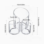 Organizador Acrilico Para Brochas D Maquillaje 2207 Muy Util Transparente
