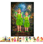 Disfraz Vestido Hada Cuento Infantil Dia Del Libro Halloween Verde
