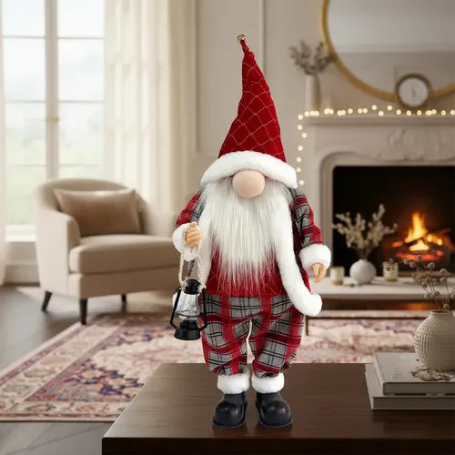 Muñeco Elfo Animatronic Duende Decoracion Fiestas Navideñas Rojo