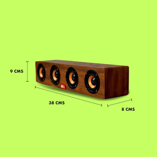 Parlante Bluetooth Blik Rockwood Café Madera