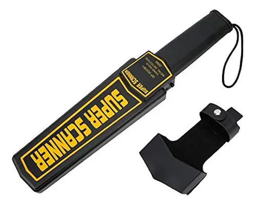 Detector Metales Paleta Scanner De Mano Vigilancia Seguridad Negro