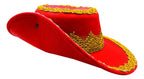 Gorro Sombrero Caporal Fiestas Patrias Danzas Tradicionales Rojo Estándar Ajustable