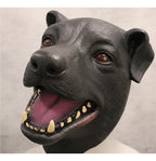 Mascara Disfraz Perro Halloween Cosplay Therian Negro Perro