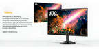 Monitor Aoc 24in Fhd Ips 100hz 1ms Vesa Hdmi Adaptivesync Negro