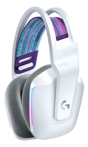 Audífonos Gamer Logitech G733 Lightspeed Rgb Inalámbricos Para Pc Y Playstation Blanco