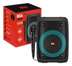 Parlante Karaoke Blik Voice Bt 5.3 Radio Tf/sd Tws Rgb 4h Negro