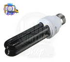 Ampolletas Lampara Uv 20w Negro Soquete Normal Fiestas Fluor Ultravioleta