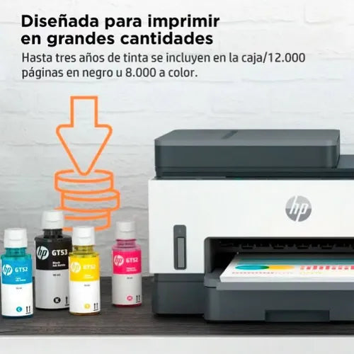 Impresora Hp Multifuncional Smart Tank 750 Wifi Usb Duplex Blanco