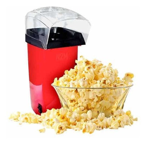 Máquina Cabritas 1200w - 3 Minutos Y Libre Aceite - Popcorn Rojo