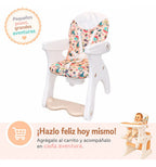 Silla De Comer Bebé 4 En 1 Reclinable Mesa Silla Infantil Silla 4 En 1 Blanco