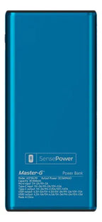 Cargador Portatil Bateria Power Bank Master-g 30000mah 22.5w Azul