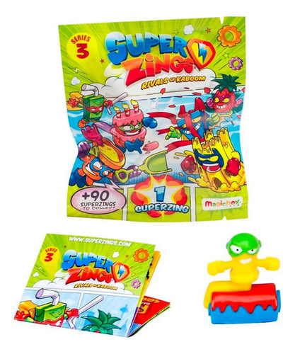 Pack 5 Sobres Superzings Figuras Coleccionables Serie 3