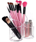 Organizador Acrilico Para Brochas D Maquillaje 2207 Muy Util Transparente