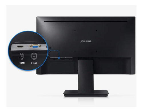 Monitor Samsung 24in Lcd Fhd 60 Hz 5ms [ Ls24a336nhlxzs ] Negro