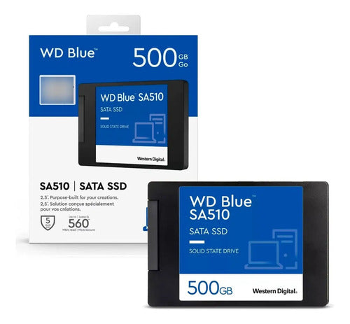 Disco Solido Ssd Interno Wd Sa510 Blue 500gb 6 Gb/s 560mb/s Azul