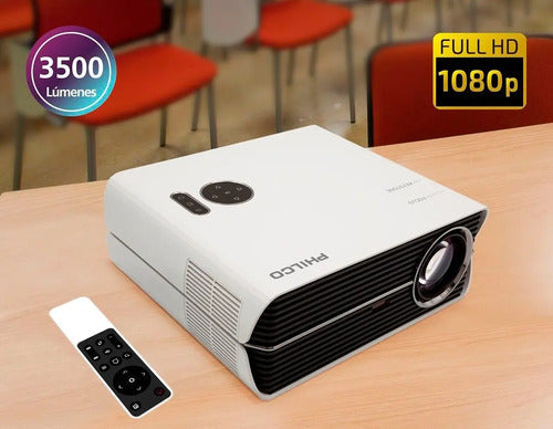 Proyector Led Philco 3115n Full Hd 3500 Lumenes Hdmi / Usb Blanco