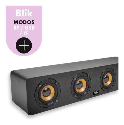 Parlante Bluetooth Blik Rockwood Negro