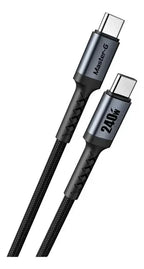 Cable Usb-c A Usb-c Master-g Carga Rapida 240w Antinudos 2m Negro