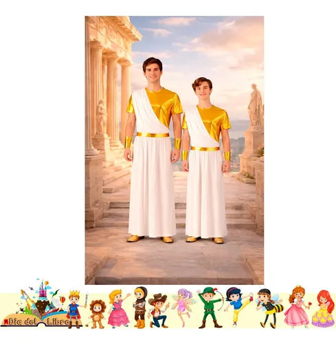 Disfraz Griego Cuentos Infantiles Dia Del Libro Halloween Blanco