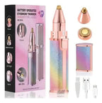 Depiladora Facial Led 2 En 1 Wcan Portátil Recargable Usb Con Luz Rosa Claro