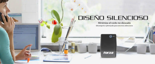 Ups Interactiva Forza Nt-1012c 1000va/500w 220v 4 Tomas Led Negro