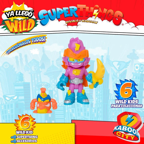 Superthings Serie Wild 6 Kid + 6 Superthings + 6 Accessorios
