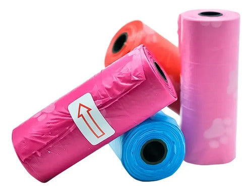 20 Rollos De Bolsa Para Caca Portátiles De Colores Multicolores
