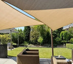 Toldo Vela Sombra Triangular 3.5 X 3.5 Mts Proteccion Uv Beige